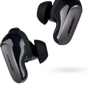Bose QuietComfort Ultra Bluetooth Earbuds, Wireless Earbuds with Spatial Audio and World-Class Active Noise Cancellation, Deep Bass, Up to 6 Hours of Playtime, Black  ElectronicsRufus AI